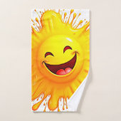 Sourires de soleil : Explosion de joie (Serviette à main)
