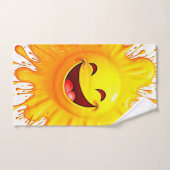 Sourires de soleil : Explosion de joie (Serviette à main)