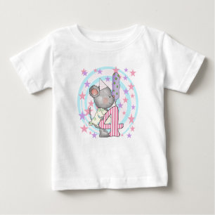 Souris 4e anniversaire T-shirts et cadeaux