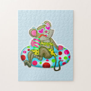 SOURIS À LA PLAGE JIGSAW PUZZLE