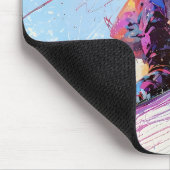 Souris Abstrait skieur de neige modifiable tapis de souri (Coin)