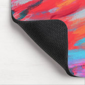 Souris Artwork Acrylique Palette Abstraite | Tapis de sou (Coin)