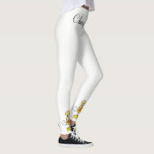 Souris au fromage Pizza Leggings blancs (Droite)
