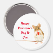 Souris avec aimant du cercle cardiaque (Recto/Verso)