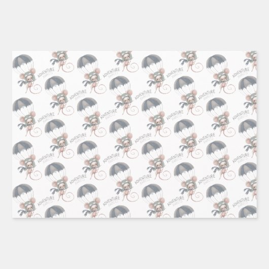 Souris Aventure attend les feuilles de papier enve (Devant)