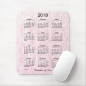 Souris Calendrier rose du givrage 2018 par le tapis de (Avec souris)