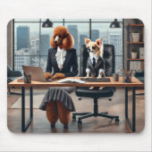 Souris Chiens d'avocat travaillant dans le tapis de souri (Devant)