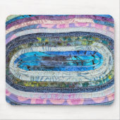 Souris Conception de tapis Ovale Quilé (Devant)