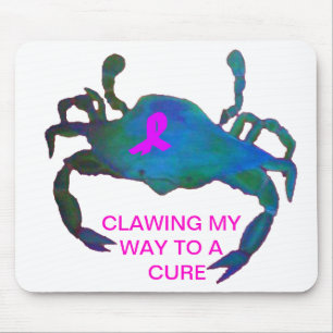Souris Conscience rose de cancer du sein de tapis de