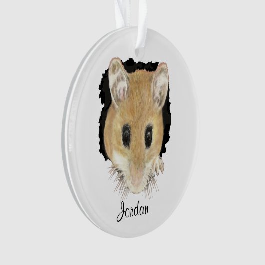 Souris Cute Personnalisée Visualiser l'aquarelle (devant)