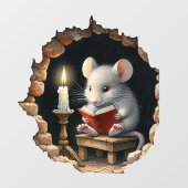 Souris dans la maison - autocollant de plinthe (Feuille)