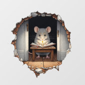 Souris dans la maison - planche à jupe autocollant (Feuille)