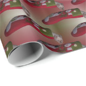 Souris dans un bas : Papier cadeau (Coin rond)