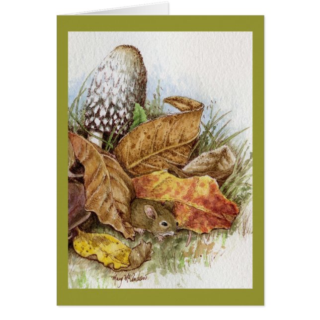 Souris de bébé dans le feuille (Devant)