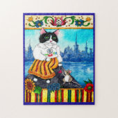 Souris de chat folklore estonien puzzle (Vertical)