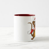Souris De Noël Avec Une Mug De Sucre de canne (Centre)