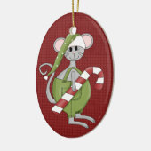 Souris de Noël Céramique Ornement de Noël (Gauche)