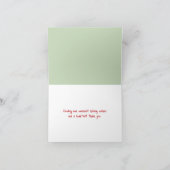 Souris De Noël Merci En Blanc (Intérieur)