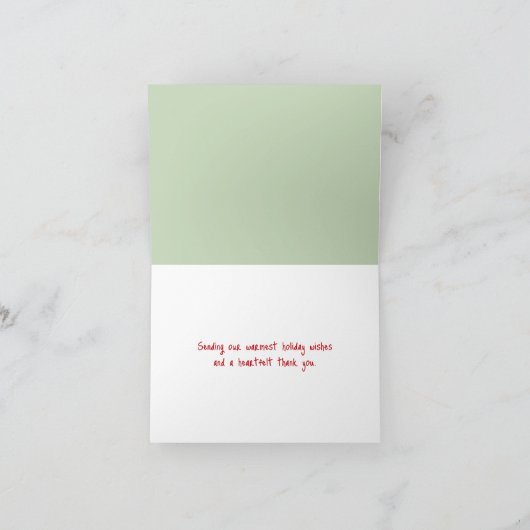 Souris De Noël Merci En Blanc (Intérieur)