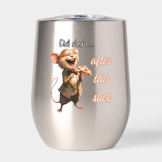 Souris de régime pizza drôle design