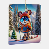 Souris de ski ornement de Noël (Droite)
