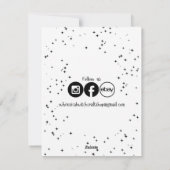 Souris de sorcière blanche Toadstool carte d'anniv (Dos)