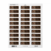 Souris d'épices Étiquette de Noël (Feuille entière)