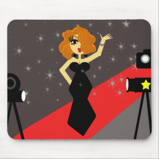 Souris Diva Mousepad de tapis rouge