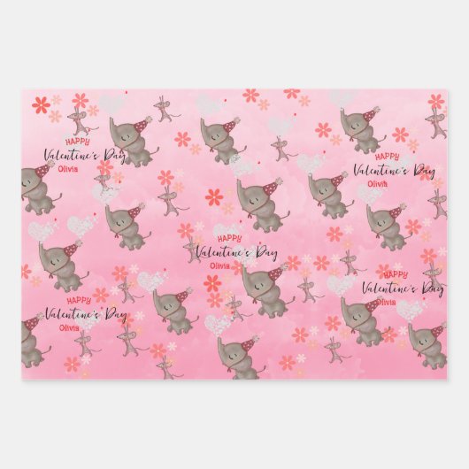 Souris éléphante, Chats, Papier à enveloppement ro (Devant)