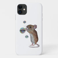 Souris et bulles coque iphone