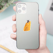 SOURIS ET FROMAGE SUR STICKER (Téléphone)