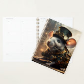 Souris et oiseau Steampunk (Devant avec enveloppe)