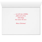 Souris et oiseaux Noël Notre maison à vous (Intérieur Horizontal (Bas))