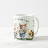 Souris Famille Bible Écriture Mug (Devant droit)