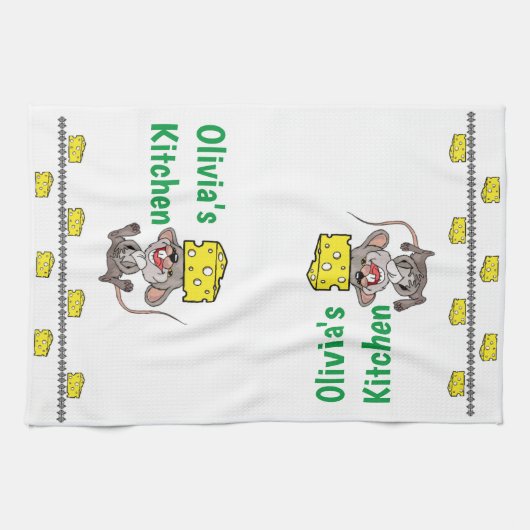 Souris Fromage Cuisine Serviette à main (Horizontal)