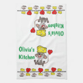 Souris Fromage Cuisine Serviette à main (Vertical)