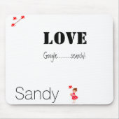 Souris Google Recherche Love Hearts Pad Souris! Tapis de (Devant)