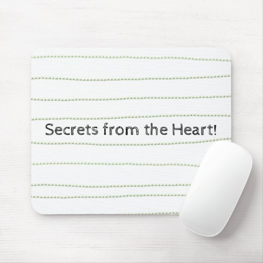 Souris Green Lines Secrets Heart Mouse Pad! Tapis de sour (Avec souris)