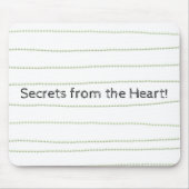 Souris Green Lines Secrets Heart Mouse Pad! Tapis de sour (Devant)