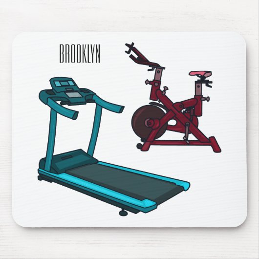 Souris Illustration du tapis roulant et de la bande dessi (Devant)