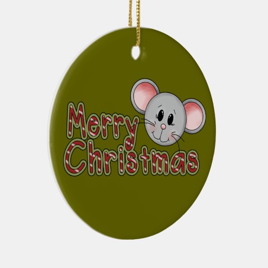 Souris Joyeux ornement de garde de Noël (Droite)