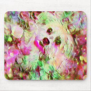 Souris Le chiot de chien de Morkie bouillonne tapis de