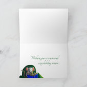 Souris Lecture de famille par cheminée Carte de No (Intérieur)