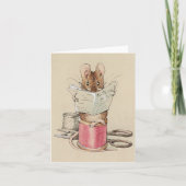 Souris Lecture de la carte de note du journal (Devant)