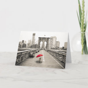 Souris Marty sur la carte de voeux de Brooklyn Bri