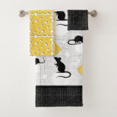 Souris mignonne et Fromage suisse Bubbles Serviett (En situation)