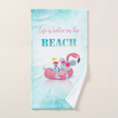 Souris Mignonne Plage Élégante (Serviette à main)