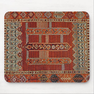 Souris Modèle de tapis oriental en orange