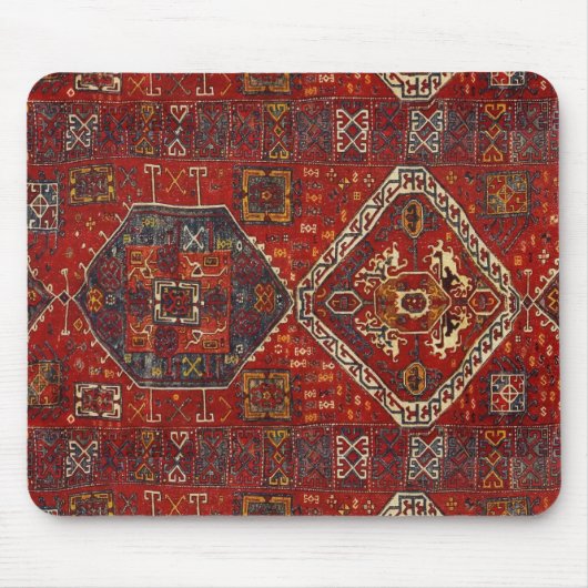 Souris Modèle de tapis Oriental en rouge foncé no5 (Devant)