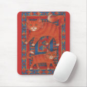 Souris Mousepad de chats de tapis (Avec souris)